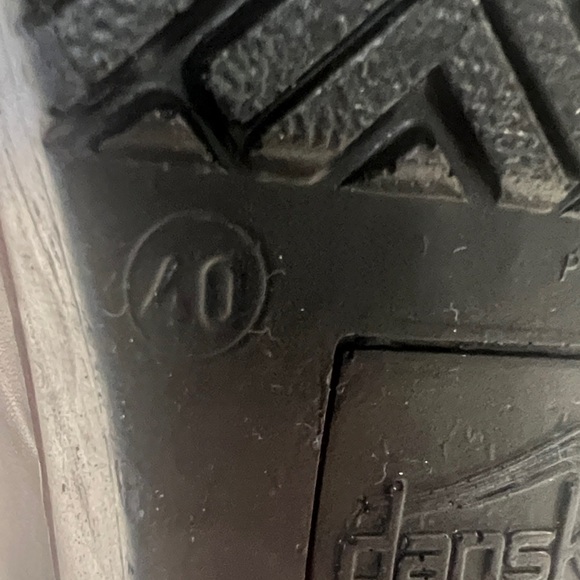 Dansko Burgundy Leather Clogs with Perforated Design - Picture 8 of 8